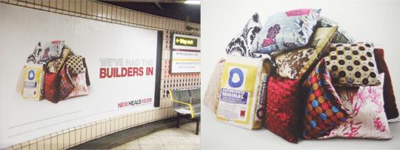 HEALS Ad at London Underground Stations
